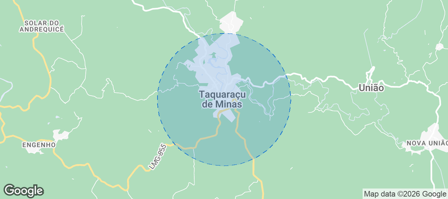 Taquaraçu de Minas Airbnb map